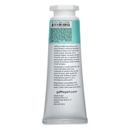 Gaffrey Art Material Standard Body Acrylic Paint - Light Phthalo Green, 200 ml tube back