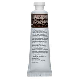 Gaffrey Art Material Standard Body Acrylic Paint - Raw Umber, 59 ml tube back