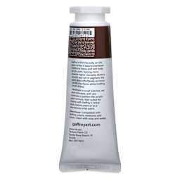 Gaffrey Art Material Standard Body Acrylic Paint - Raw Umber, 200 ml tube back