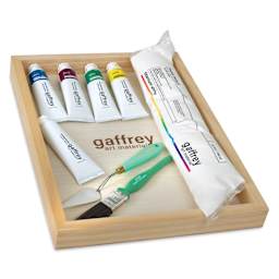 Gaffrey Heavy Body Texture Acrylic Paints - Set of 10, Monet Water Lilies set contents