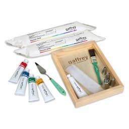 Gaffrey Heavy Body Texture Acrylic Paints - Set of 15, Piping Flowers