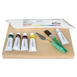 Gaffrey Heavy Body Texture Acrylic Paints - Set of 10, Van Gogh Sunflowers