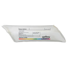 Gaffrey Heavy Body Texture Acrylic Paint - Titanium White, 16 oz