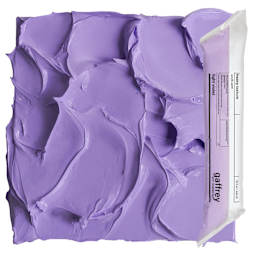 Gaffrey Heavy Body Texture Acrylic Paint - Light Violet, 32 oz pouch and swatch