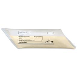 Gaffrey Heavy Body Texture Acrylic Paint - Titanium Buff, 16 oz