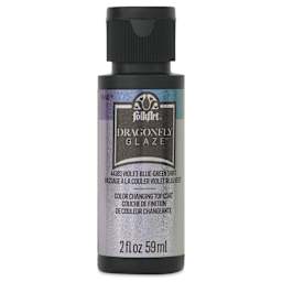 FolkArt Dragonfly Iridescent Acrylic Top Coat Glaze - Violet Blue Green, 59 ml