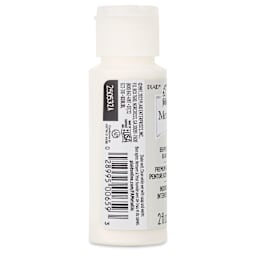FolkArt Metallic Acrylic Paint - Pearl White, 59 ml - side of bottle