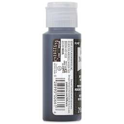 FolkArt Metallic Acrylic Paint - Sequin Black, 59 ml - side of bottle