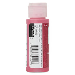 FolkArt Metallic Acrylic Paint - Bright Red, 59 ml bottle side