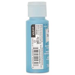 FolkArt Metallic Acrylic Paint - Turquoise Shimmer, 59 ml bottle side