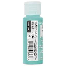 FolkArt Metallic Acrylic Paint - Aquamarine, 59 ml bottle side