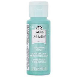 FolkArt Metallic Acrylic Paint - Aquamarine, 59 ml