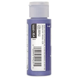 FolkArt Metallic Acrylic Paint - Violet Shimmer, 59 ml bottle side