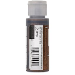 FolkArt Metallic Acrylic Paint - Chocolate Brown, 59 ml bottle side