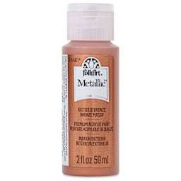 FolkArt Metallic Acrylic Paint - Solid Bronze, 59 ml