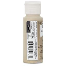 FolkArt Metallic Acrylic Paint - Taupe, 59 ml bottle side