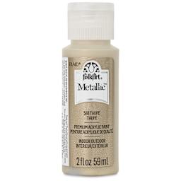 FolkArt Metallic Acrylic Paint - Taupe, 59 ml