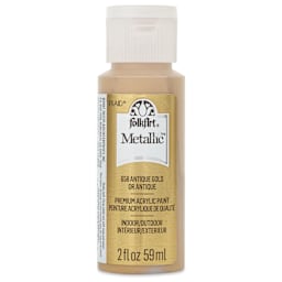 FolkArt Metallic Acrylic Paint - Antique Gold, 59 ml