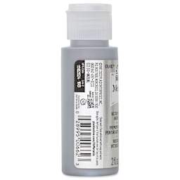 FolkArt Metallic Acrylic Paint - Sterling Silver, 59 ml bottle side