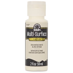FolkArt Multi-Surface Acrylic Paint - Vintage White, 59 ml