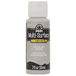 FolkArt Multi-Surface Acrylic Paint -Steel Gray, 59 ml