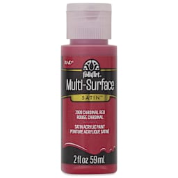 FolkArt Multi-Surface Acrylic Paint - Cardinal Red, 59 ml