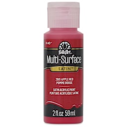 FolkArt Multi-Surface Acrylic Paint - Apple Red, 59 ml