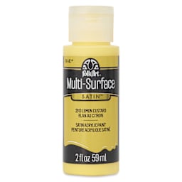 FolkArt Multi-Surface Acrylic Paint - Lemon Custard, 59 ml