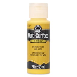 FolkArt Multi-Surface Acrylic Paint - Moon Yellow, 59 ml