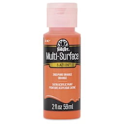 FolkArt Multi-Surface Acrylic Paint - Pure Orange, 59 ml