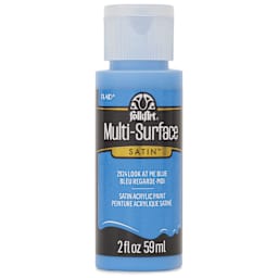 FolkArt Multi-Surface Acrylic Paint - Look At Me Blue, 59 ml