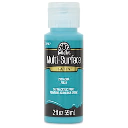 FolkArt Multi-Surface Acrylic Paint - Aqua, 59 ml