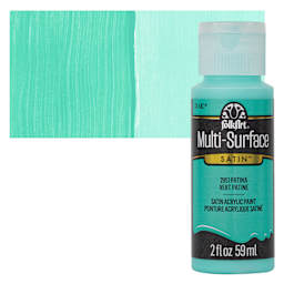 FolkArt Multi-Surface Acrylic Paint - Patina, 59 ml bottle and swatch