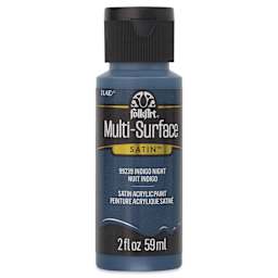 FolkArt Multi-Surface Acrylic Paint - Indigo Night, 59 ml