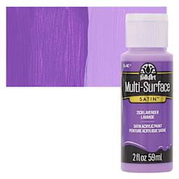FolkArt Multi-Surface Acrylic Paint - Lavender, 59 ml bottle and swatch
