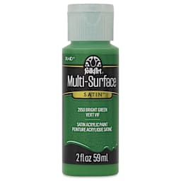 FolkArt Multi-Surface Acrylic Paint - Bright Green, 59 ml