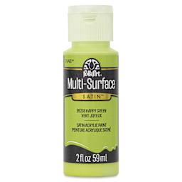 FolkArt Multi-Surface Acrylic Paint - Happy Green, 59 ml
