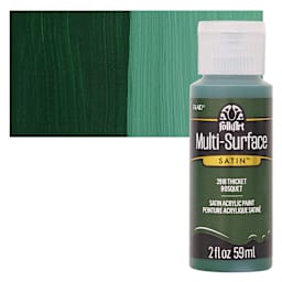 FolkArt Multi-Surface Acrylic Paint - Thicket, 59 ml bottle and swatch