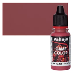 Vallejo Game Color Acrylic Paint - Succubus Skin - Bottle and Swatch