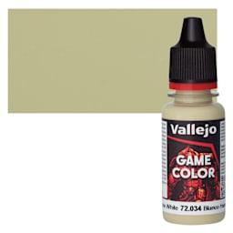 Vallejo Game Color Acrylic Paint - Bone White - Bottle and Swatch