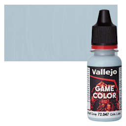 Vallejo Game Color Acrylic Paint - Wolf Grey - Bottle and Swatch