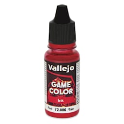 Vallejo Game Color Acrylic Ink - Red, 18 ml - front of bottle