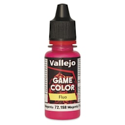Vallejo Game Color Acrylic Paint - Fluorescent Magenta, 18 ml - front