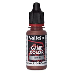 Vallejo Game Color Acrylic Paint - Hammered Copper, 18 ml - front
