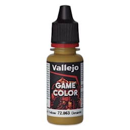 Vallejo Game Color Acrylic Paint - Desert Yellow, 18 ml - front