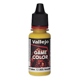 Vallejo Game Color Acrylic Paint - Moon Yellow, 18 ml - front