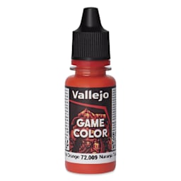 Vallejo Game Color Acrylic Paint - Hot Orange, 18 ml - front