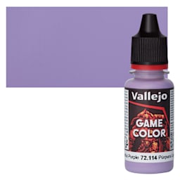 Vallejo Game Color Acrylic Paint - Lustful Purple - Bottle and Swatch