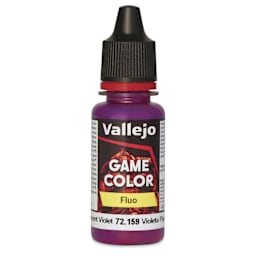 Vallejo Game Color Acrylic Paint - Fluorescent Violet, 18 ml - front