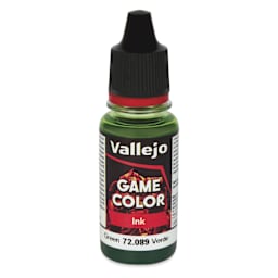 Vallejo Game Color Acrylic Ink - Green, 18 ml - front of bottle